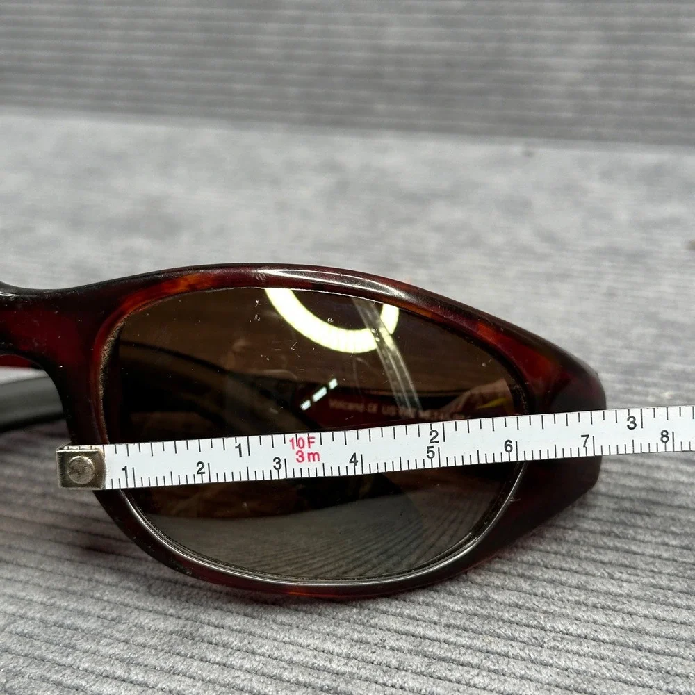 Maui Jim Volcano MJ-142-10 Tortoise Wrap Y2k Sunglasses Made in Japan Polarized